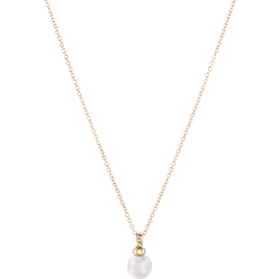 David Yurman Petite Solari Pendant Necklace - Gold/Pearl/Diamonds