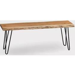 Alaterre Furniture Hairpin Settee Bench 48x18"