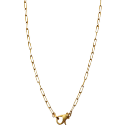 Adornia Lock Paper Clip Chain Link Necklace - Gold