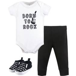 Little Treasures Bodysuit, Pant and Shoes,3-Piece Set - Born to Rock (10171401)