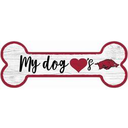 Fan Creations Arkansas Razorbacks Team Dog Bone Sign Board