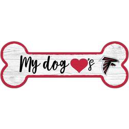 Fan Creations Atlanta Falcons Team Dog Bone Sign Board