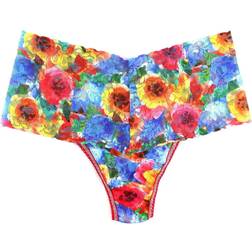 Hanky Panky Printed Retro Lace Thong - Bold Blooms