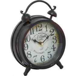 Litton Lane Vintage Table Clock 6"