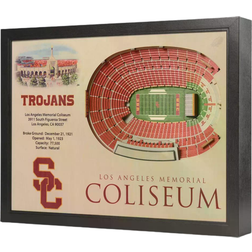 YouTheFan USC Trojans 25-Layer StadiumViews 3D Wall Decor 25.5x19.5"