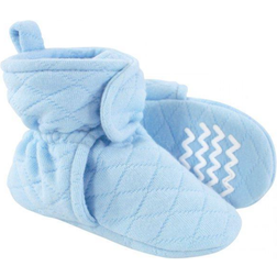 Hudson Baby Quilted Booties - Blue