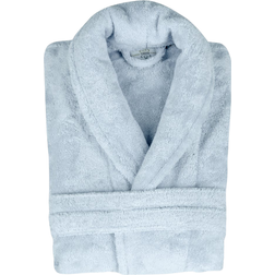 Classic Turkish Towels Luxury and Plush Shawl Terry Turkish Cotton Bathrobes - Ice Blue