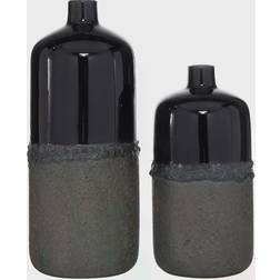 Stella & Eve Black Glazed Ceramic Vase Vase 2