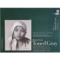 Strathmore Toned Sketch Paper Pad 400 Series 18in x 24in 24 Sheets Gray