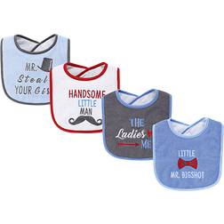 Hudson Cotton Drooler Bib 4-pack The Ladies Love Me