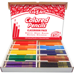 Colored Pencil Classroom Pack, 10 Colors, PK250 Assorted