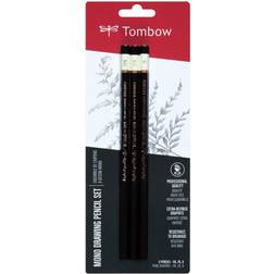 Tombow Black MONO Drawing Pencils 3/Pkg