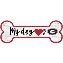 Fan Creations Georgia Bulldogs Team Dog Bone Sign Board