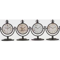 Ridge Road Décor Metal Vintage Table Clocks Table Clock 8"