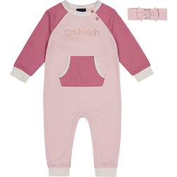 Calvin Klein Coverall with Headband Set - Pink
