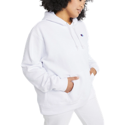 Champion Reverse Weave Hoodie Plus Size - White