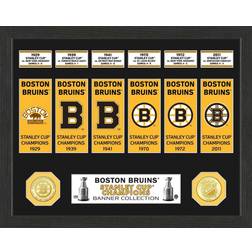 Highland Mint Boston Bruins Stanley Cup Banner Photo Frame