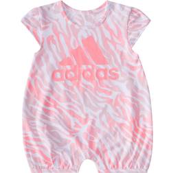 Adidas Infant Printed Shortie Romper - Clear Pink (FZ9680)