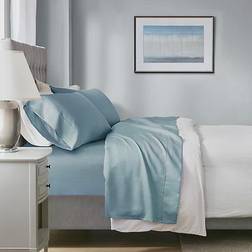 Beautyrest 1000 Thread Count Bed Sheet Blue (259.08x228.6)