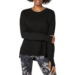 Sweaty Betty After Class Split Sweatshirt - Black