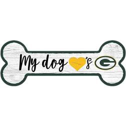 Fan Creations Green Bay Packers Team Dog Bone Sign Board