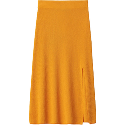 Rag & Bone Soleil Midi Skirt - Deep Yellow