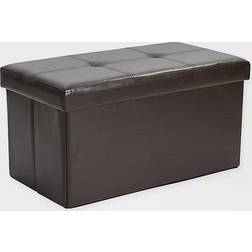 Simplify Double Folding Leatherette Seating Stool 15"