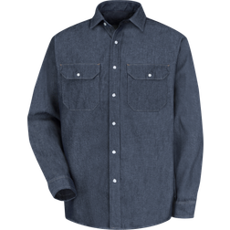 Red Kap Long Sleeve Deluxe Denim Shirt - Denim