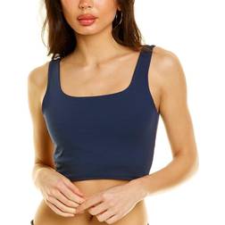 WeWoreWhat Straight Neck Crop Top - Blue