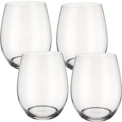 Villeroy & Boch Entree Double Old Fashioned/White Wine Stemless Glasses, Set of 4 No Color Tumbler