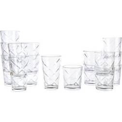 Gibson Home Lattice Glass 16