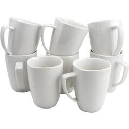 Gibson Home Zen Buffetware Set, White Cup & Mug