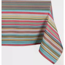 Design Imports Summer Stripe Tablecloth Multicolor (213.36x152.4)