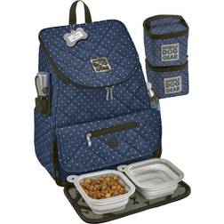 Mobile Dog Gear Weekender Dot Print Backpack Set Navy