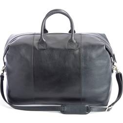 Leather Weekender Bag Black