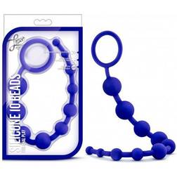 Blush Novelties Luxe Silicone 10 Beads Indigo in stock