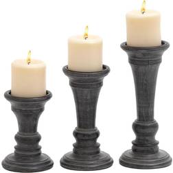 Traditional Holders, Set of 3 Black Medium