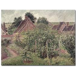 Trademark Fine Art 'Landscape with Cottage Roofs 1889' Poster