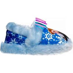 Josmo Toddler & Little Kid Disney Frozen Furry Moccasins with Bow - Light Blue