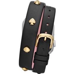 Kate Spade Double-Wrap Leather 38Mm/40Mm/41Mm Band For Apple Black Black