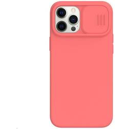 Nillkin Cam Shield Silkeagtig Magnetisk Silikone Cover til Apple iPhone 12 Pro Max Orange Pink