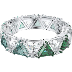 Swarovski Ortyx Cocktail Ring - Silver/Green/Transparent