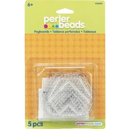 Assorted Clear Perler Fun Fusion Pegboards 5/Pkg