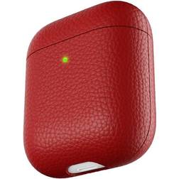 KeyBudz PodSkinz Artisan Leather Case (AirPods 1/2) Rød