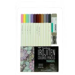 Tombow Irojiten Colored Pencil Sets tranquil 12 assorted