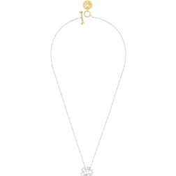 Swarovski Aquarius Zodiac II Pendant Necklace - Silver/Transparent