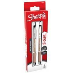 Sharpie S-Gel Metal RT Gel Pen, Medium Point, Black Ink, 2/Pack (2153654)