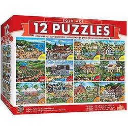 Masterpieces Puzzles Folk Art Puzzles 12.0 ea