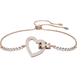 Swarovski Lovely Heart Bracelet - Rose Gold/Transparent