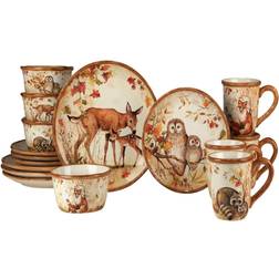 Certified International Pine Forest Dinner Set 16